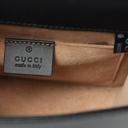 Gucci Calfskin Mini Sylvie Chain Shoulder Bag Black 6 of 15