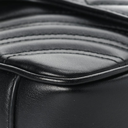 Gucci Calfskin Matelasse Mini GG Marmont Shoulder Bag Black 8 of 8