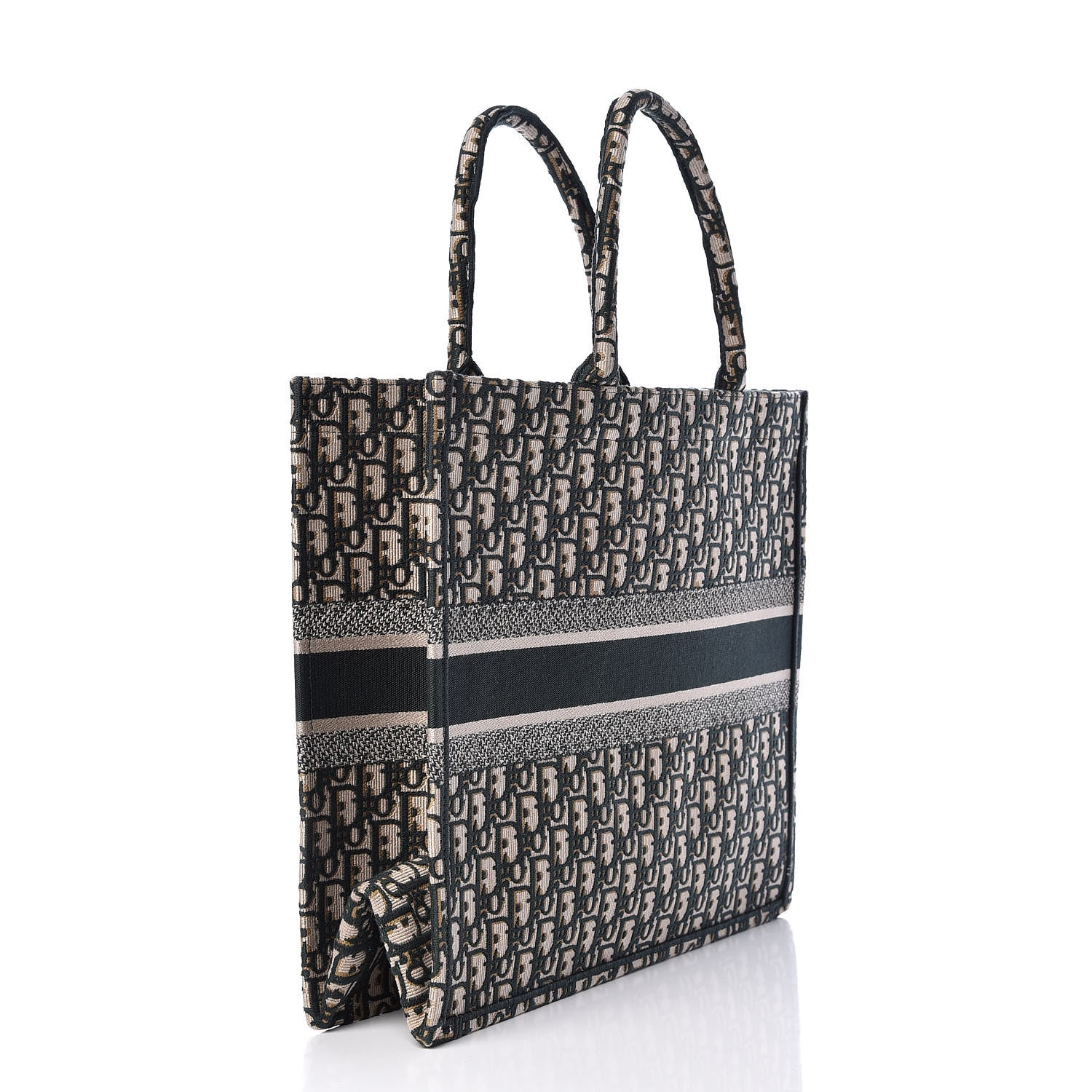 Christian Dior Oblique Large Book Tote Vert Multicolor 3 of 10