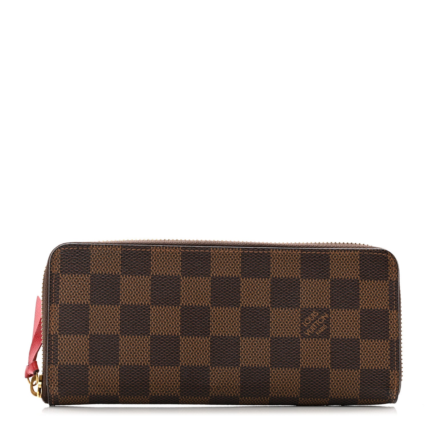 Louis Vuitton Damier Ebene Clemence Wallet Cherry 1 of 10