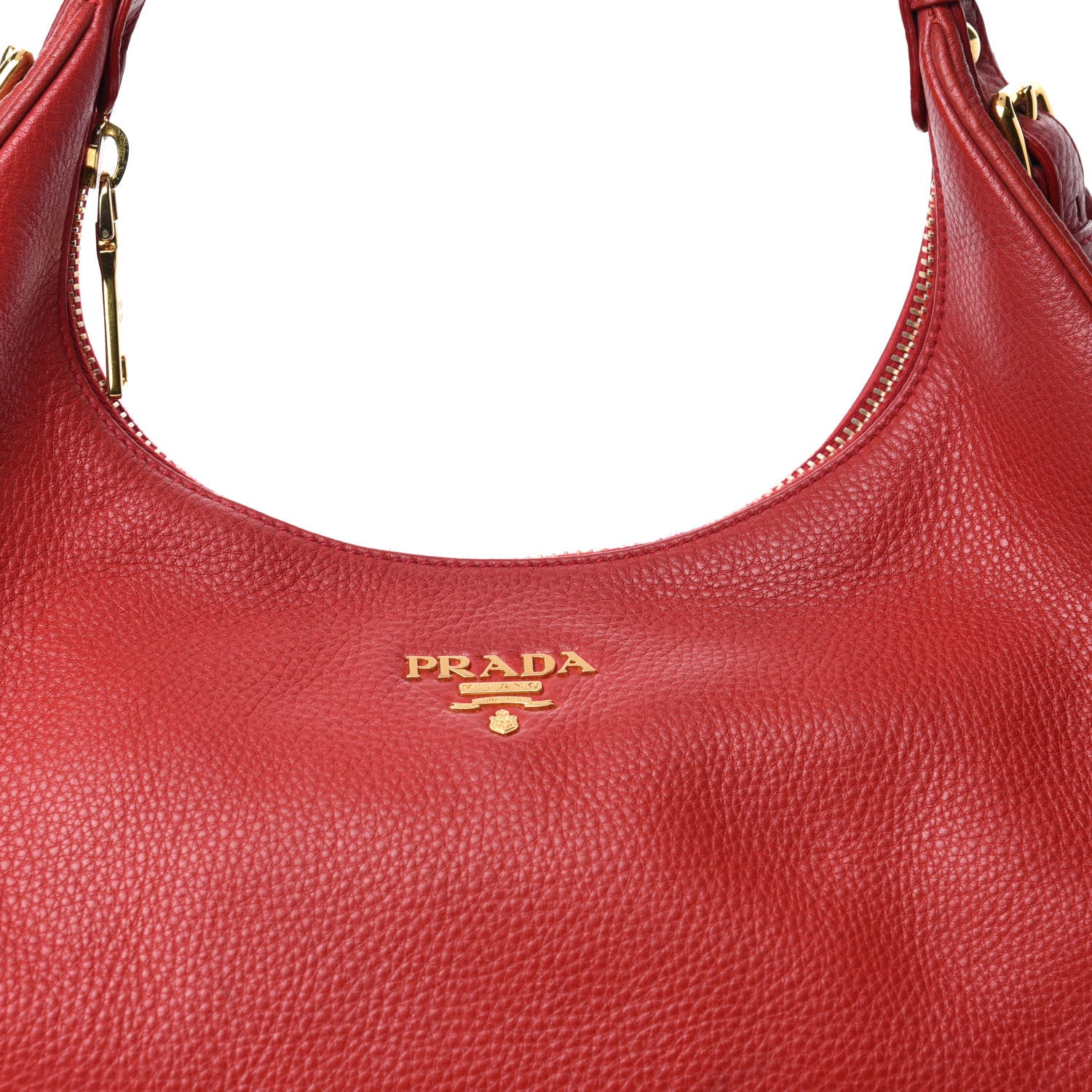Prada Vitello Daino Hobo Rosso 15 of 15