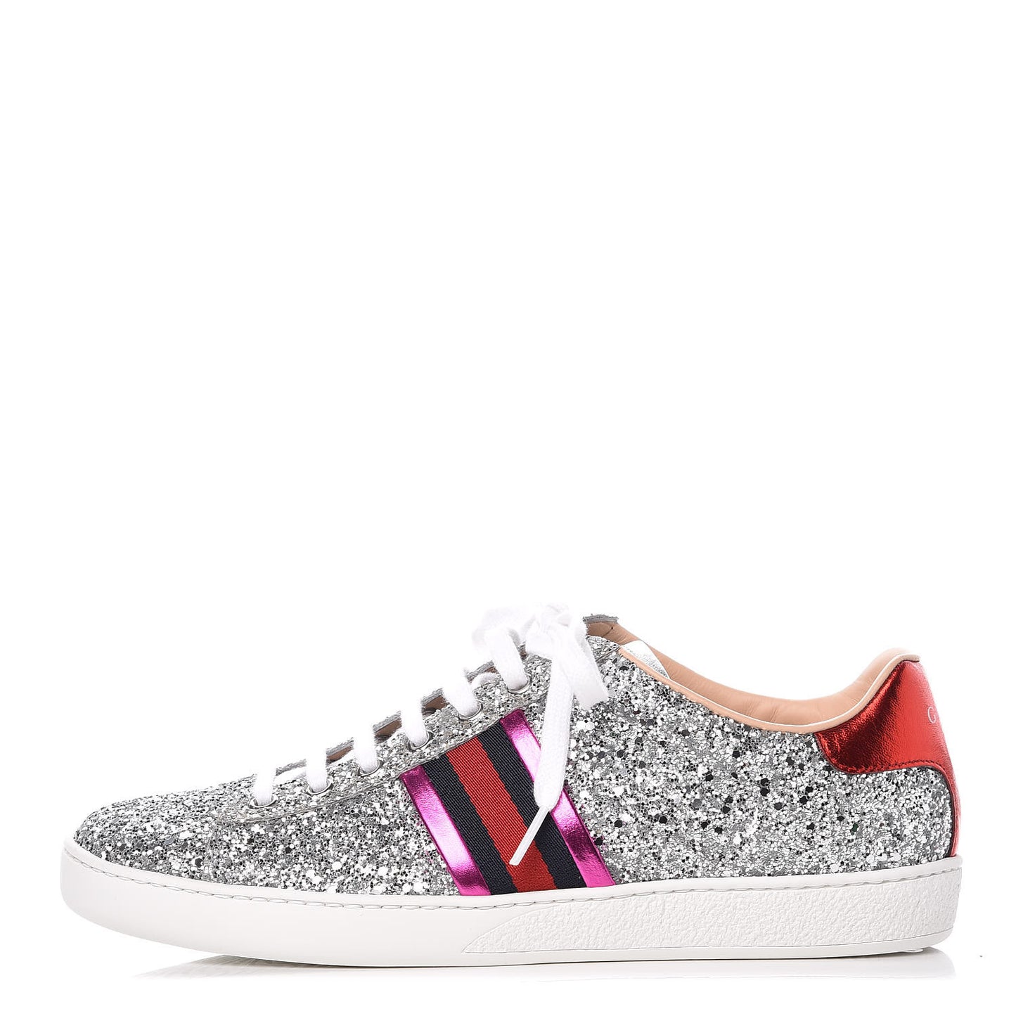 Glitter Web Ace Sneakers 38.5 Silver