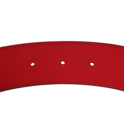 Gucci Moon Calfskin Torchon Double G 40mm Belt 85 34 Hibiscus Red 4 of 4