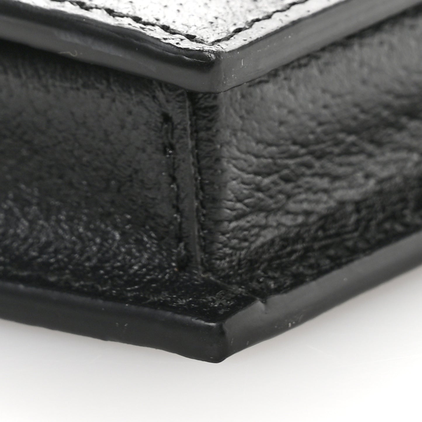 X ADIDAS Monogram Textured Dollar Calfskin Trefoil Embossed Wallet On Chain Hibiscus Red Off White Black