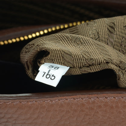Prada Vitello Daino Tote Palissandro 8 of 9