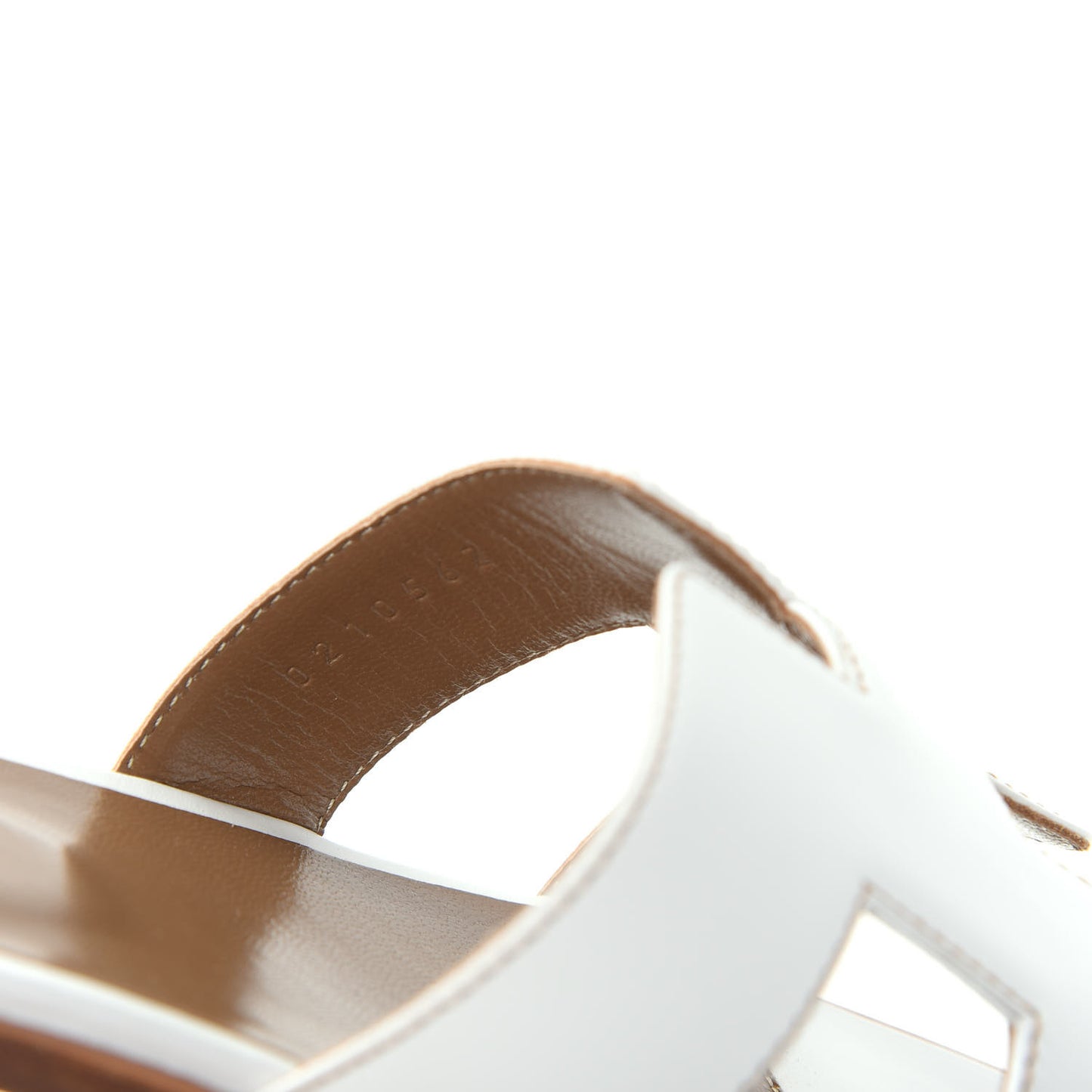 Box Calfskin Oran Sandals 39 White