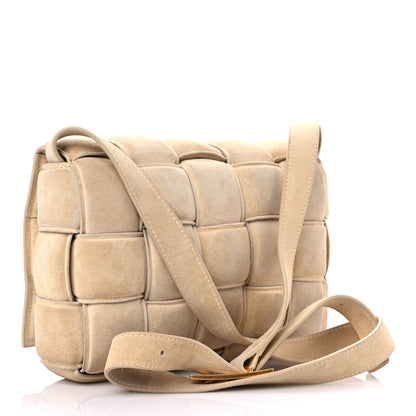 Bottega Veneta Suede Calfskin Maxi Intrecciato Padded Cassette Crossbody Bag Sand 3 of 15