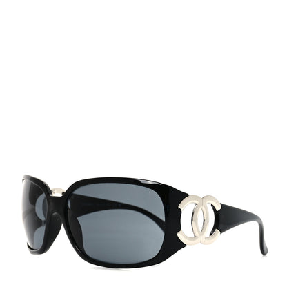 Chanel Acetate CC Sunglasses 6014 Black 1 of 7