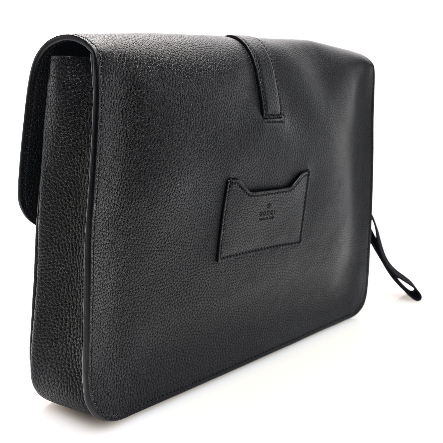 Gucci GG Calfskin Web Medium Business Case Black 3 of 9