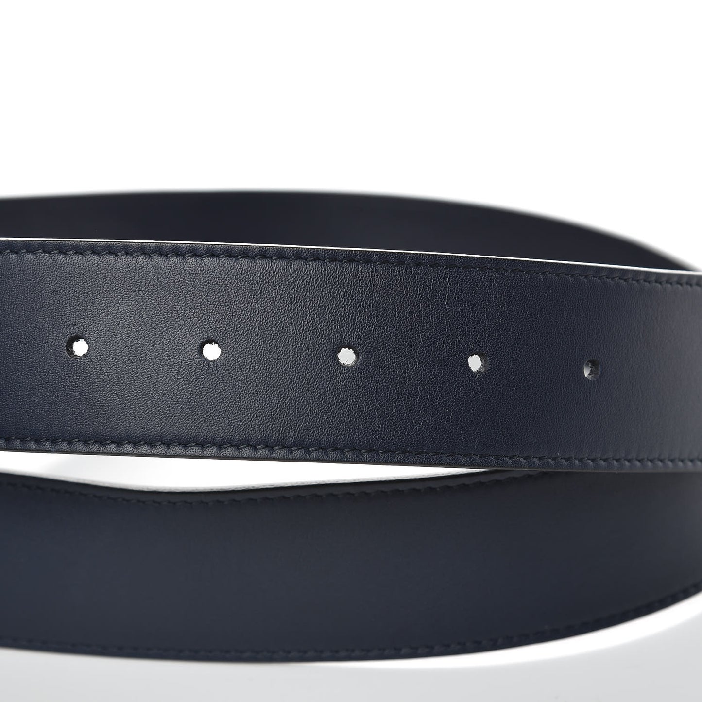 Moon Calfskin Nickel Double G 40mm Belt 95 38 Blue