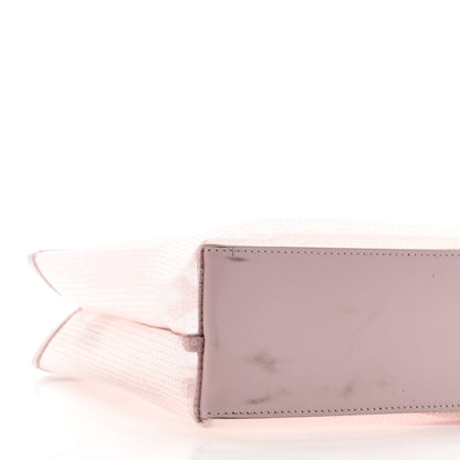 Prada Sequin Mesh Small Tote Bag Pink 9 of 10