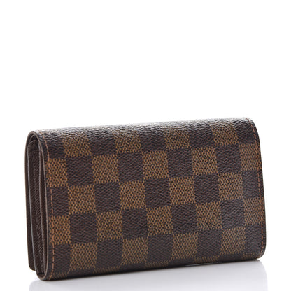 Louis Vuitton Damier Ebene Porte-Monnaie Billets Tresor Wallet 3 of 8