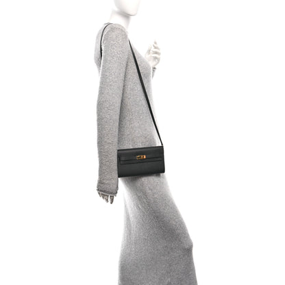 Hermes Epsom Kelly Wallet To Go Black 2 of 11