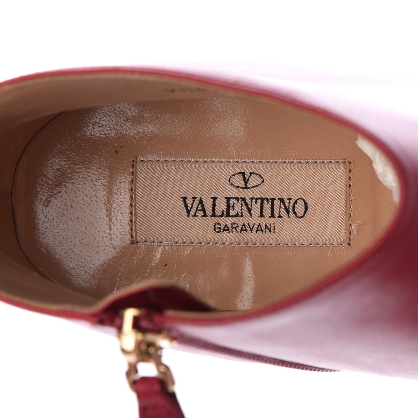 Calfskin Rockstud 10/85mm Ankle Booties 37 Scarlet