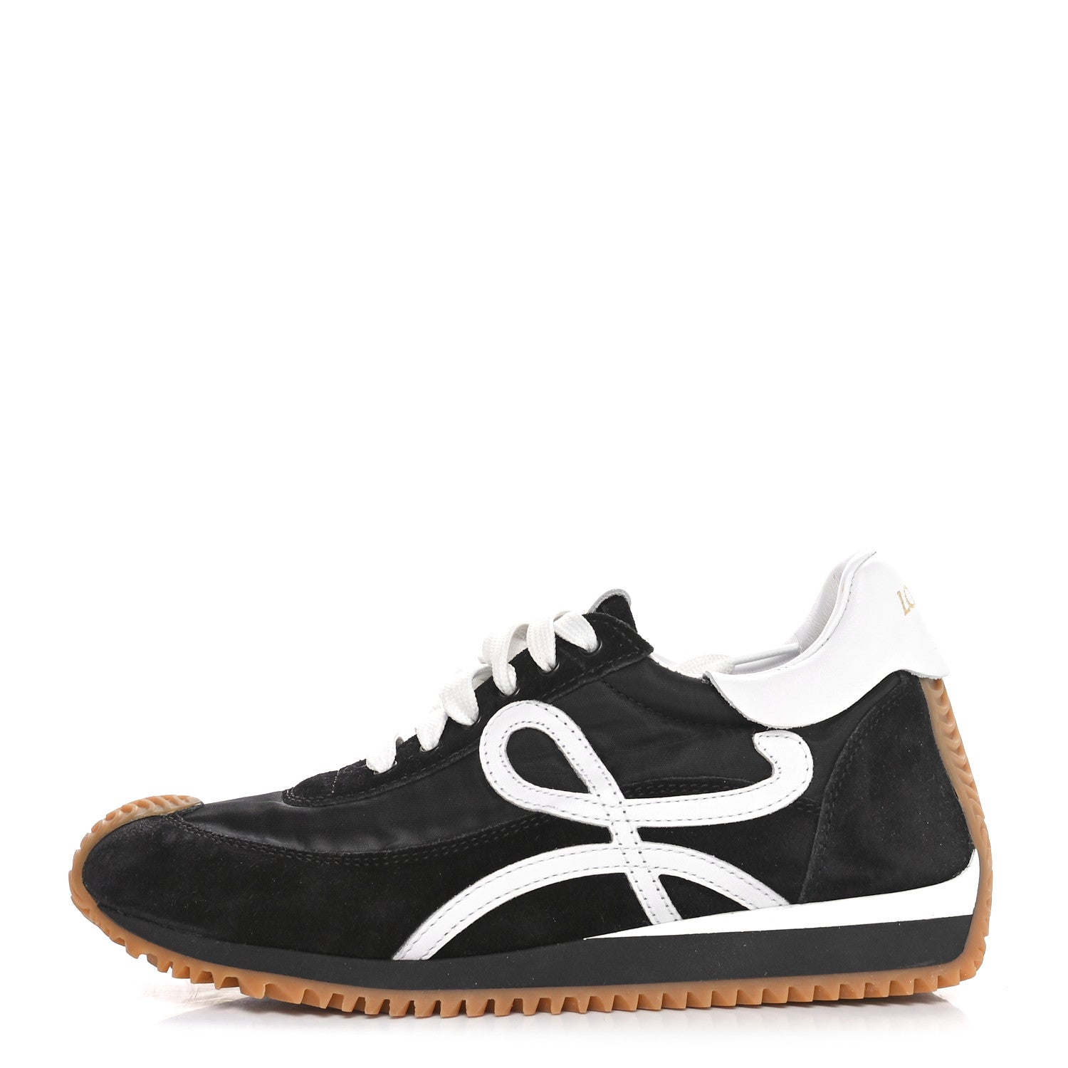 Loewe Nylon Suede Flow Runners Sneakers 36 Black 1 of 9