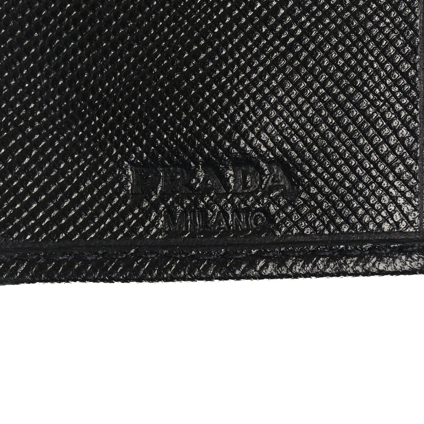 Saffiano Metal 6 Key Holder Black