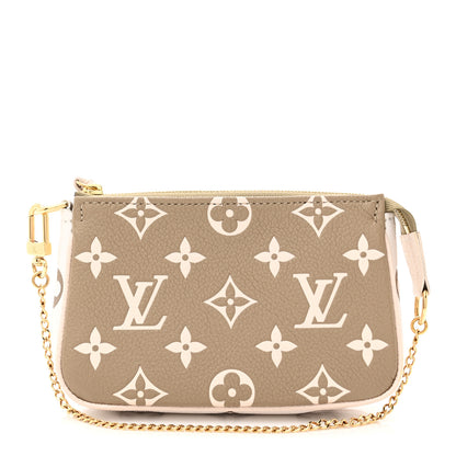 Louis Vuitton Empreinte Spring in the City Mini Pochette Accessories Kaki Beige Cream 1 of 7