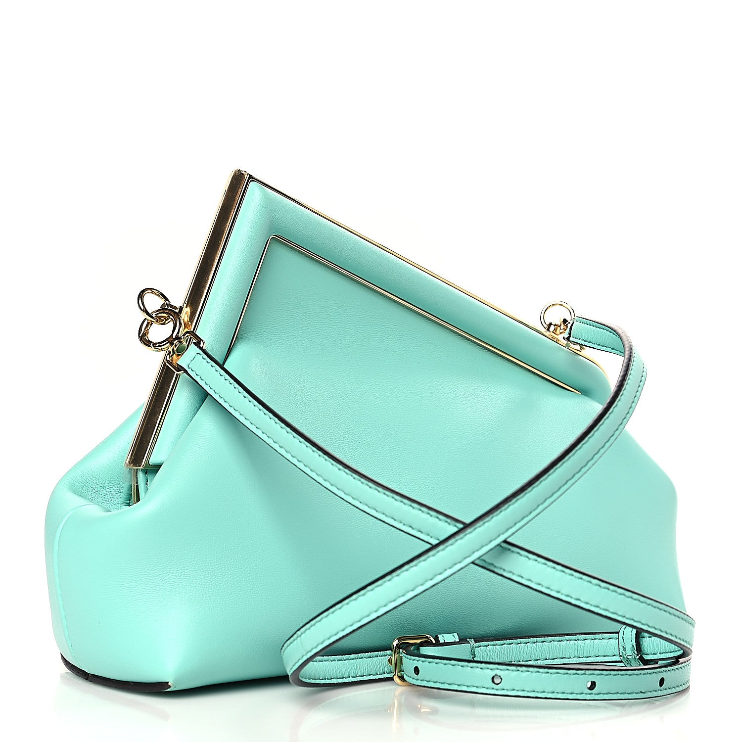 Fendi Shiny Nappa Small Fendi First Spring Turquoise 1334489