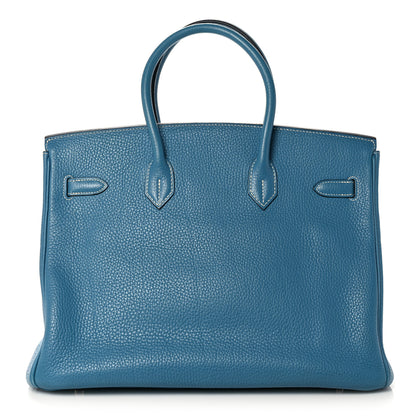 Hermes Togo Birkin 35 Blue Jean 3 of 40