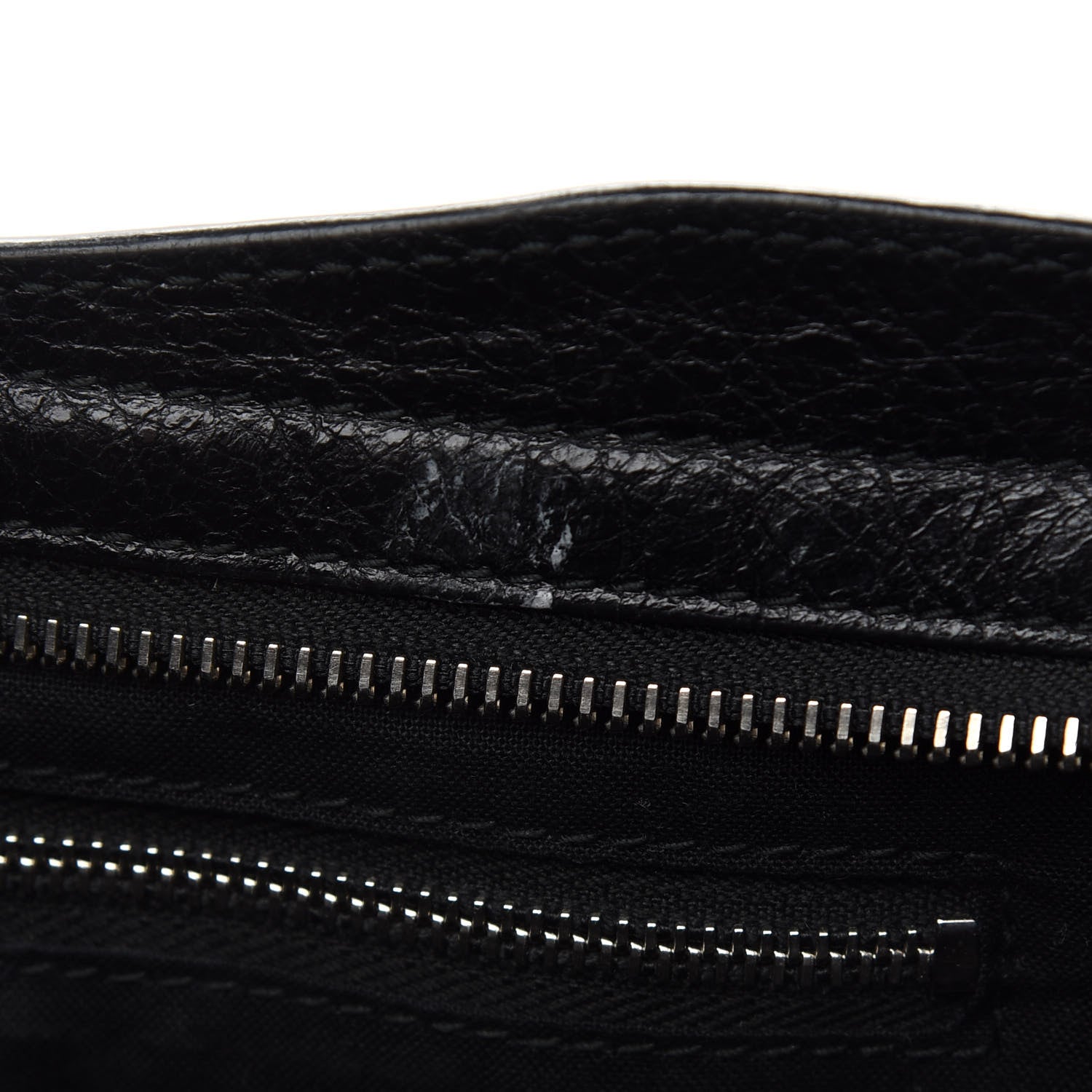Balenciaga Agneau Classic Silver Hardware S City Logo Strap Black Red 8 of 10
