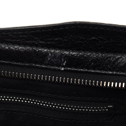 Balenciaga Agneau Classic Silver Hardware S City Logo Strap Black Red 8 of 10