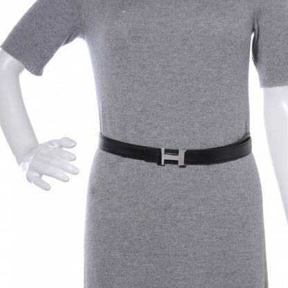 Hermes Box Chamonix Reversible Constance 24mm H Belt Noir Natural 80 2 of 6