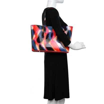 Christian Louboutin Patent Calfskin Paris Illusion Cabata Tote Multicolor 2 of 12