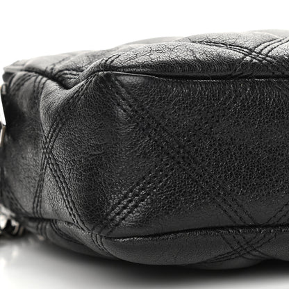 Saint Laurent Grained Lambskin Quilted Mini Becky Double Zip Bag Black 10 of 12