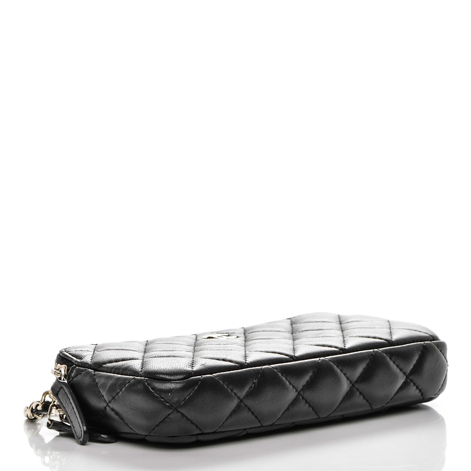 Chanel Lambskin Quilted Small Clutch With Chain Black 4 of 8