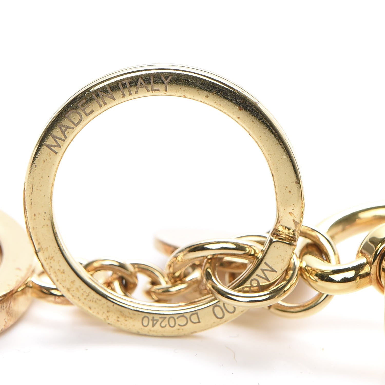 Louis Vuitton LV Circle Bag Charm Key Holder Gold 3 of 5