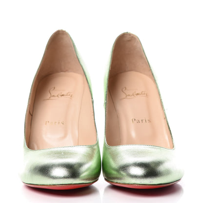 Christian Louboutin Metallizzato Nappa Fifi 100 Pumps 39 Verde 2 of 10