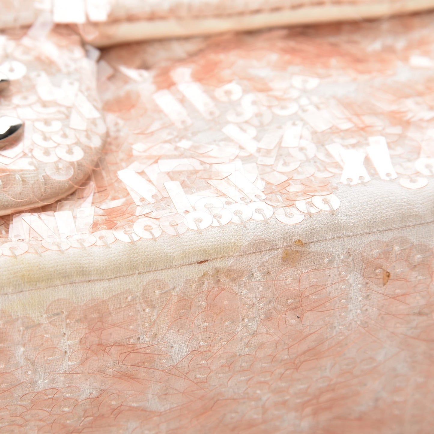 Sequin Paillette Small Flap Light Pink