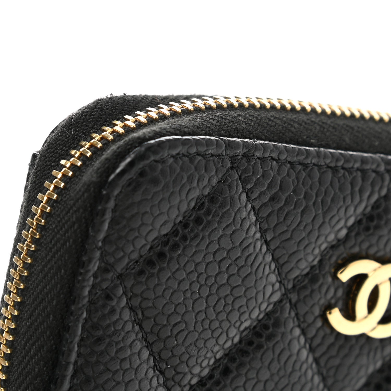 Chanel Caviar Quilted Classic Zipped Coin Purse Black 6 of 10