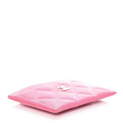 Chanel Caviar Quilted Card Holder Pink 4 of 10