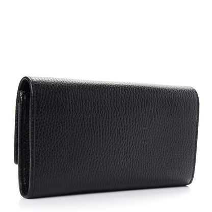 Gucci Dollar Calfskin GG Marmont Continental Wallet Black 3 of 8