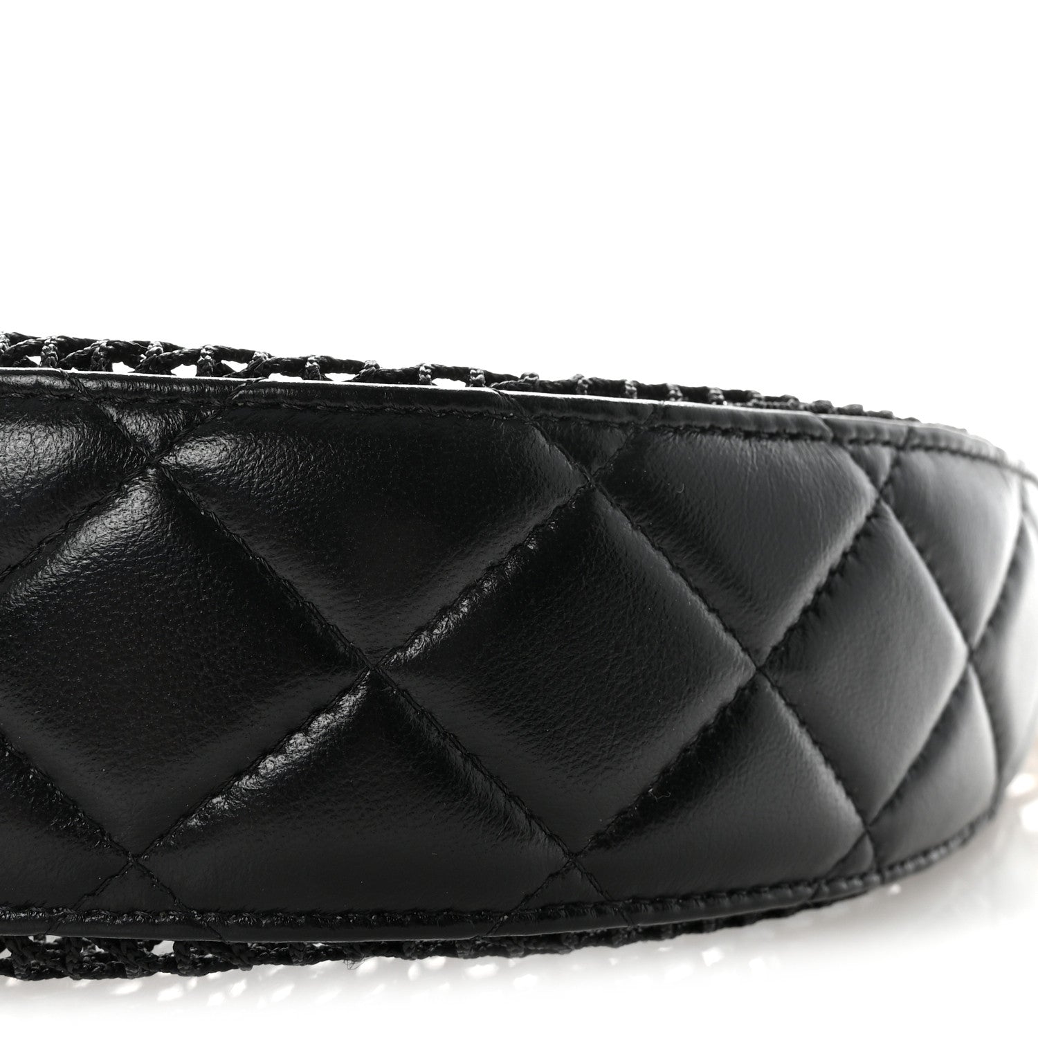 Chanel Mesh Shiny Lambskin Chain Hobo Black 11 of 11