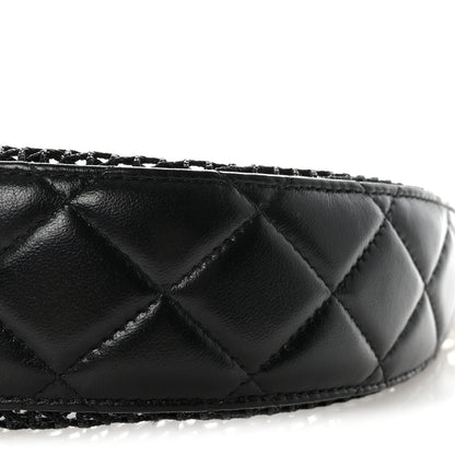 Chanel Mesh Shiny Lambskin Chain Hobo Black 11 of 11