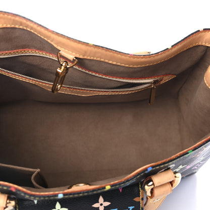 Louis Vuitton Monogram Multicolor Aurelia MM Black 4 of 5
