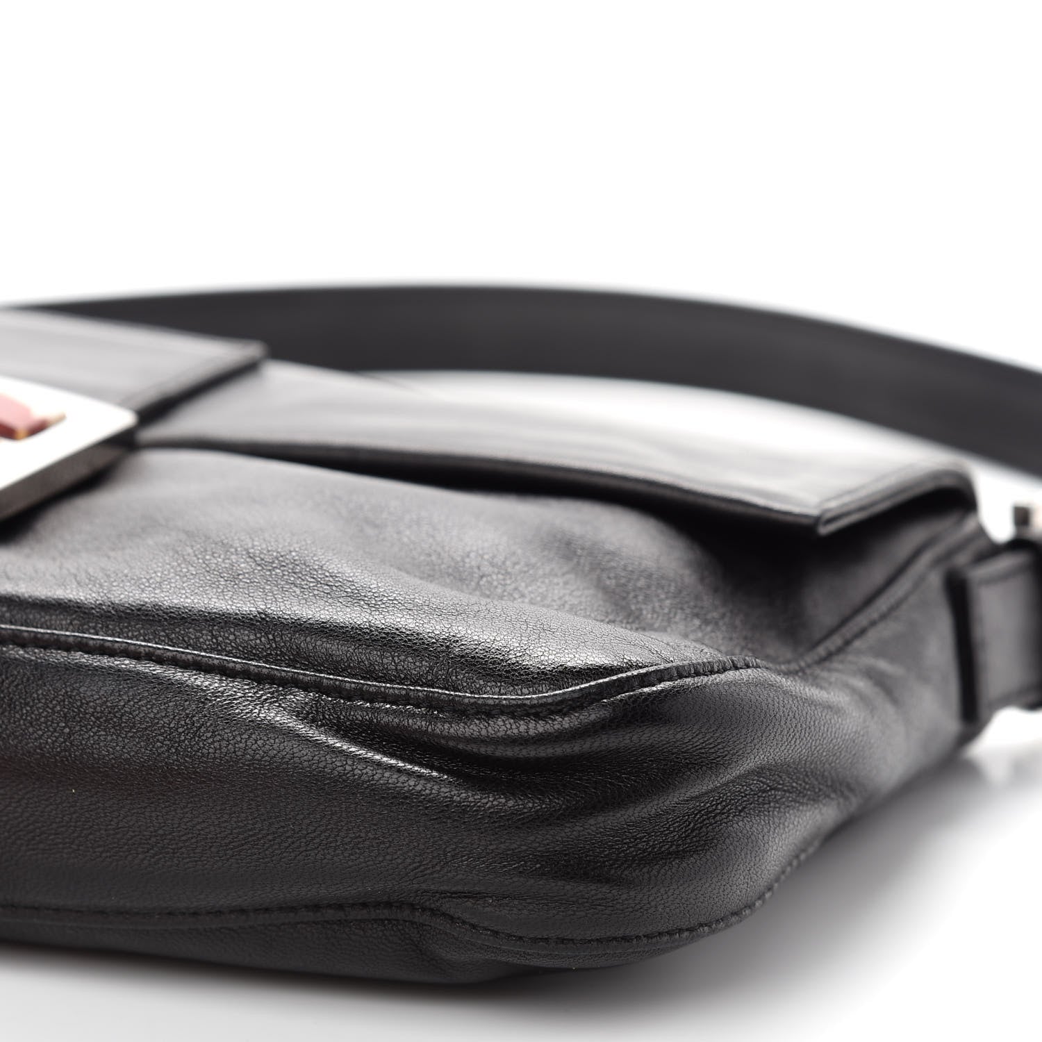 Fendi Lambskin Baguette Black 8 of 8