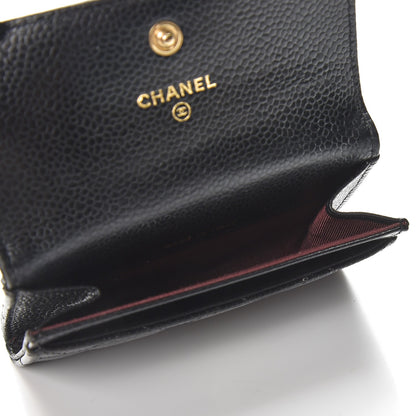 Chanel Caviar Quilted Flap Card Holder Black 5 of 9