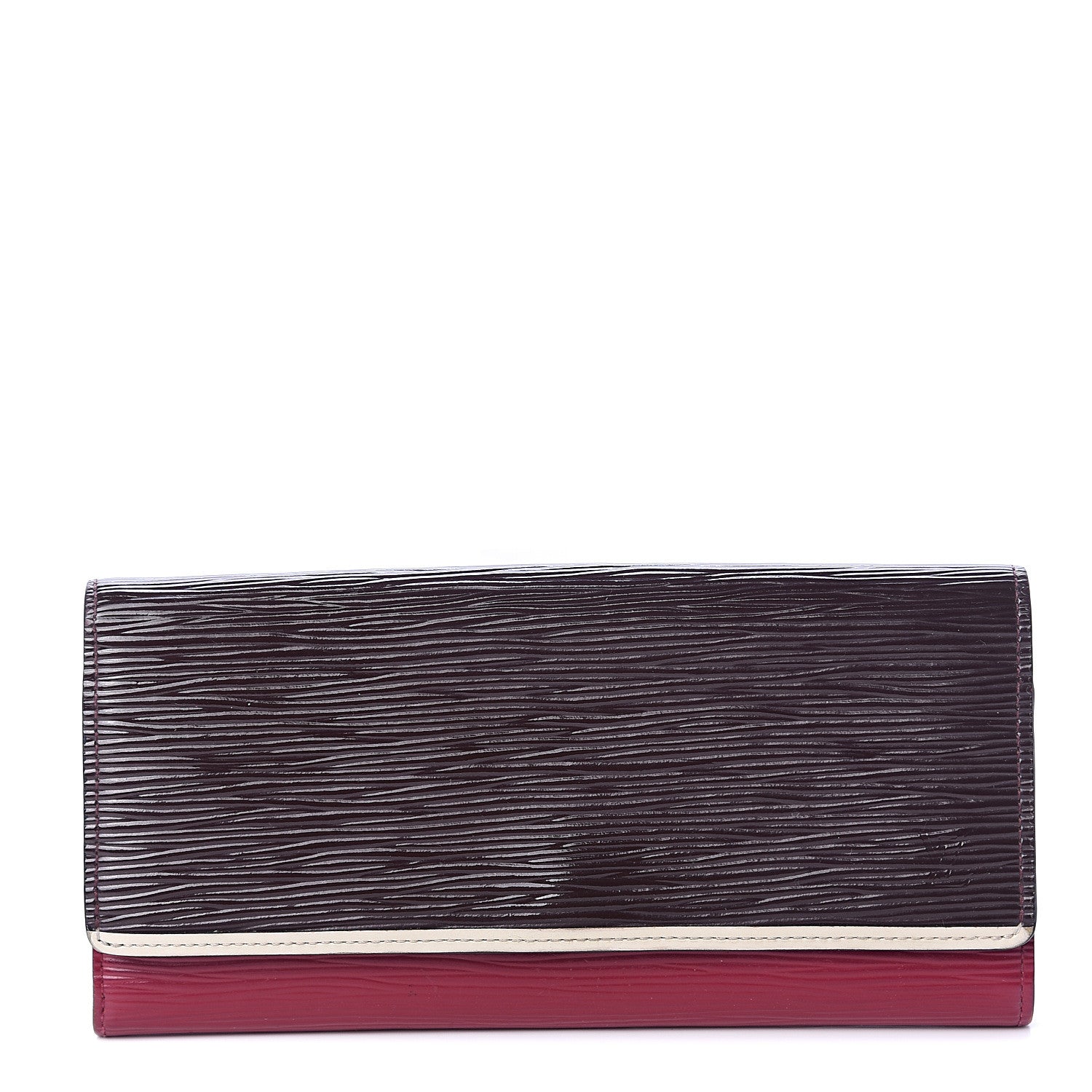 Louis Vuitton Electric Epi Flore Wallet Tri-Color Prune 1 of 5
