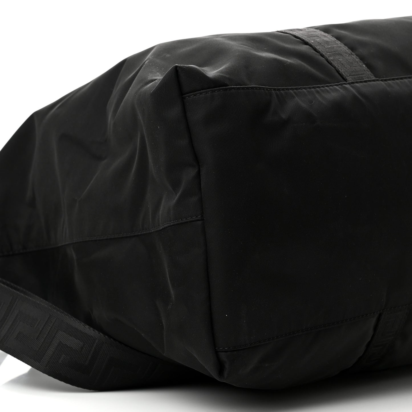 Nylon La Greca Logo Tote Black