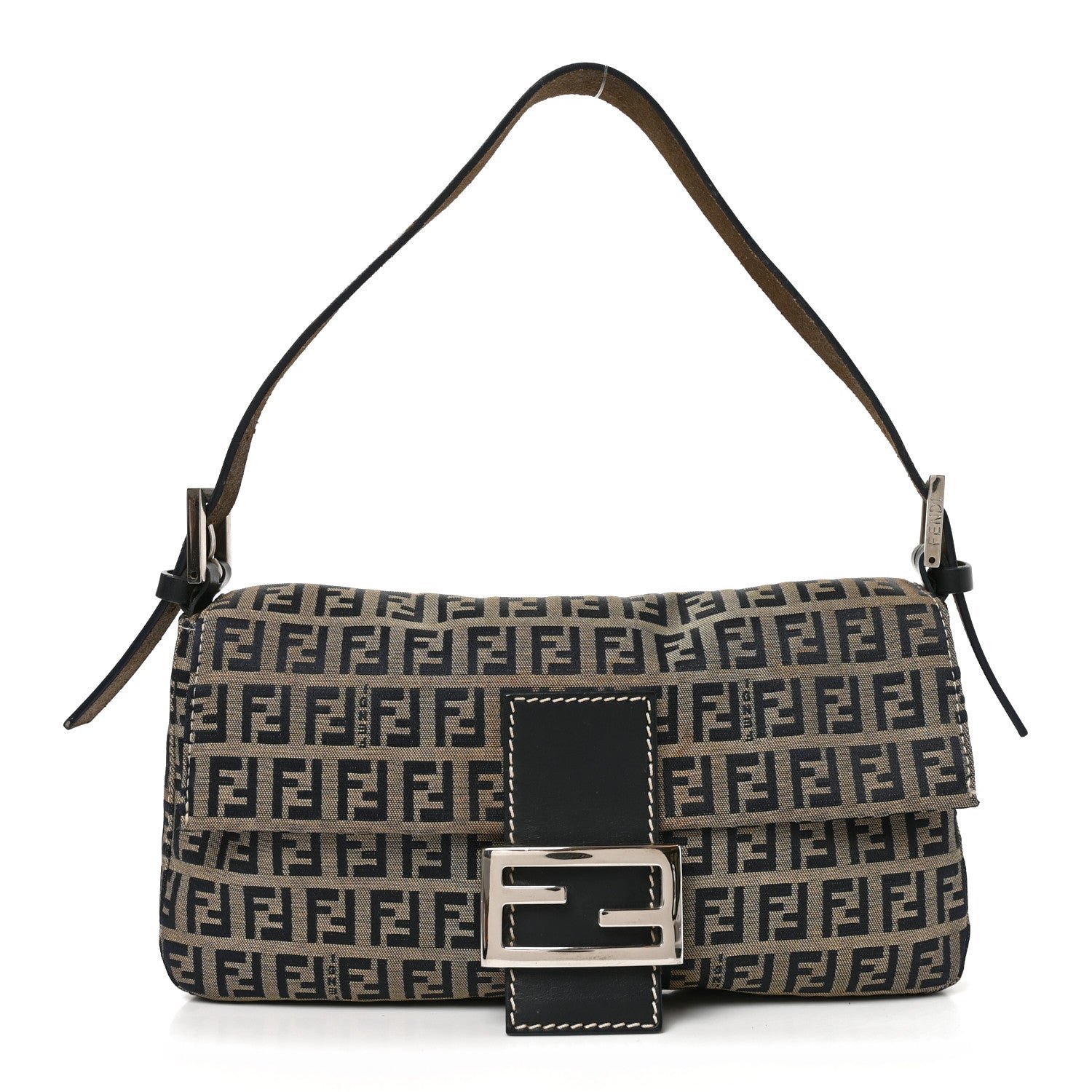 Fendi Zucchino Baguette Navy 1 of 10