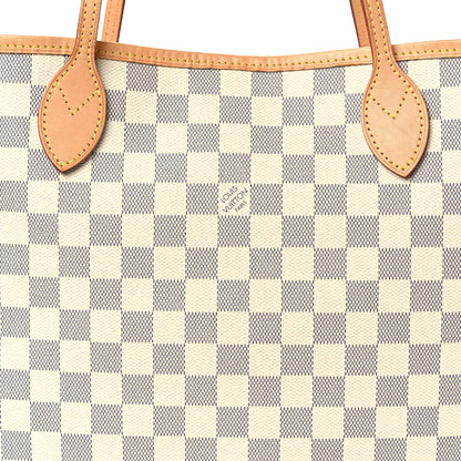 Louis Vuitton Damier Azur Neo Neverfull MM Rose Ballerine 9 of 11