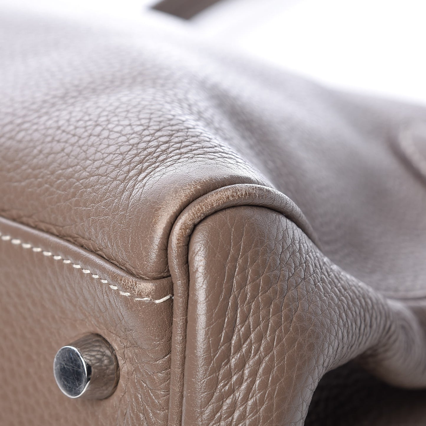 Taurillon Clemence Shoulder Kelly 40 Etoupe