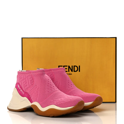 Fendi Technical 3D Mesh Womens FFluid Zip Up Sneakers 40.5 Pink Fuxia White 8 of 8