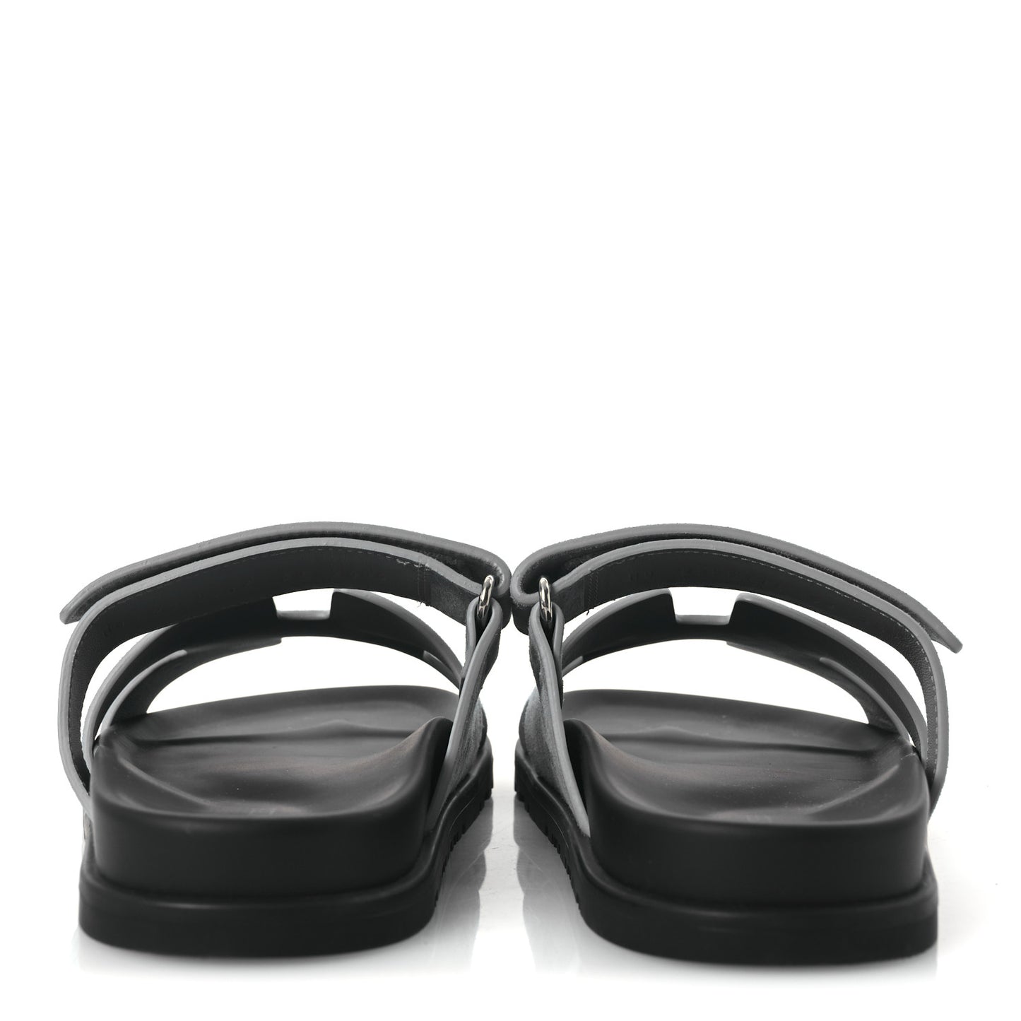Suede Goatskin Womens Chypre Sandals 38 Bleu Mineral