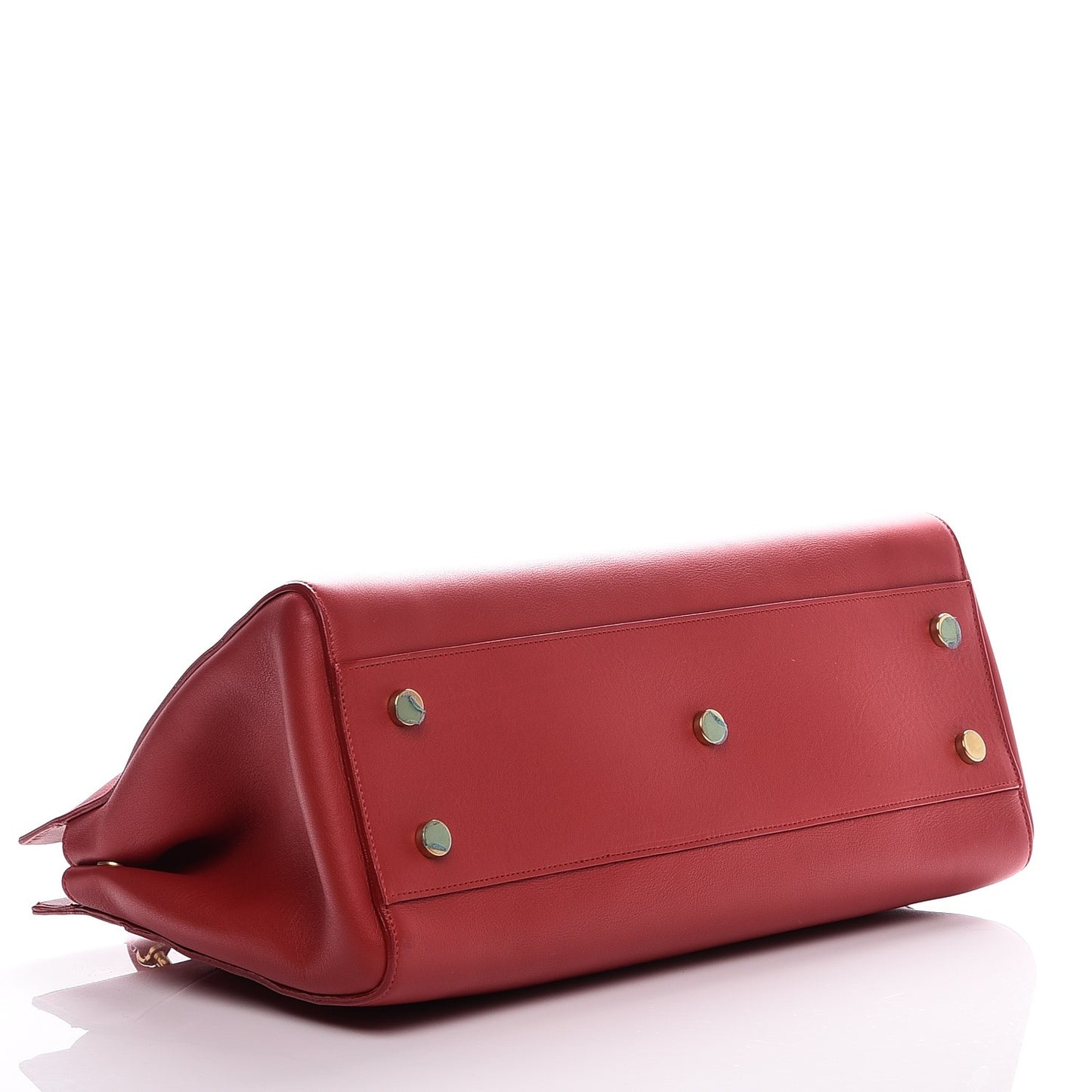 Calfskin Medium Rive Gauche Cabas New Red