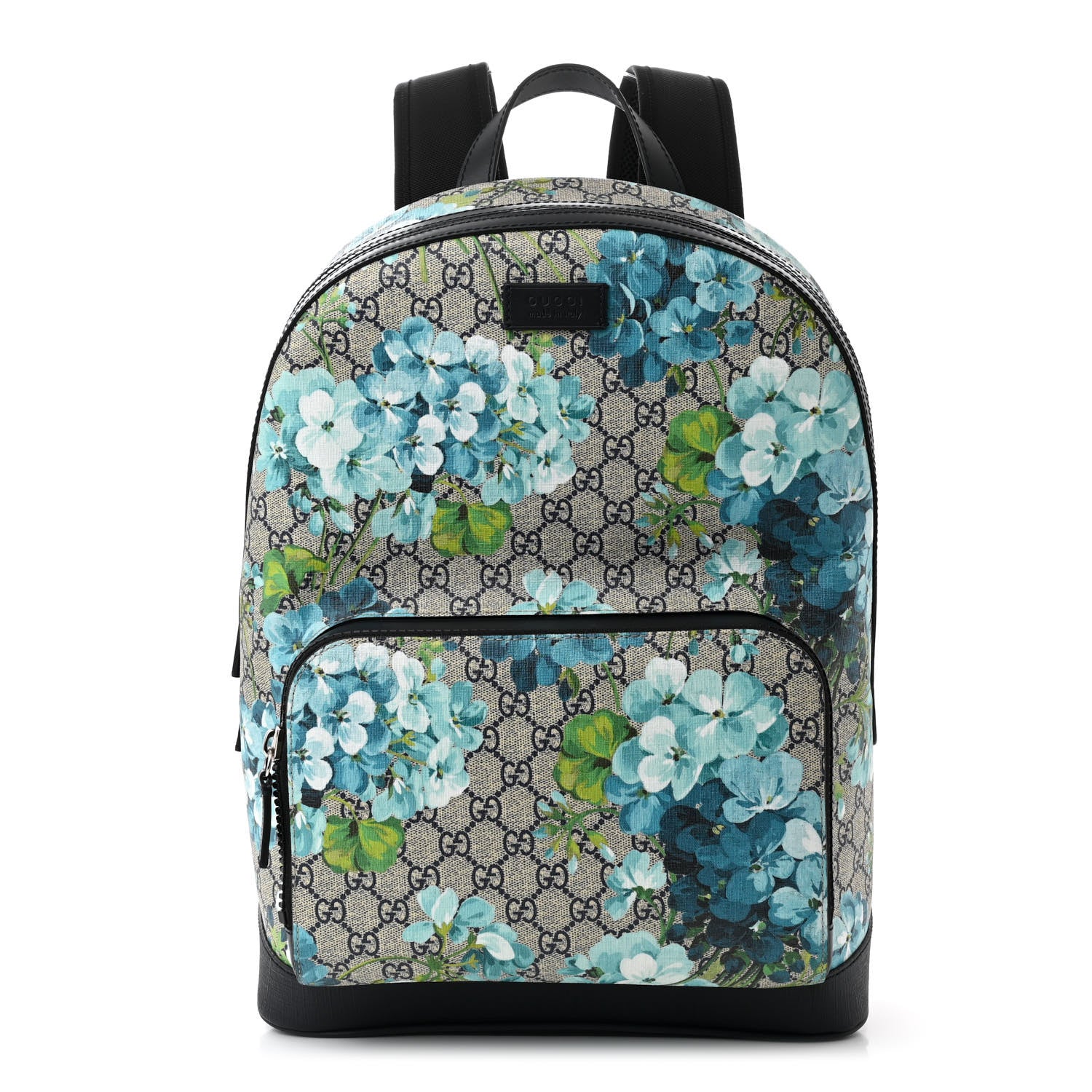 Gucci GG Supreme Monogram Blooms Small Day Backpack Blue 1 of 10