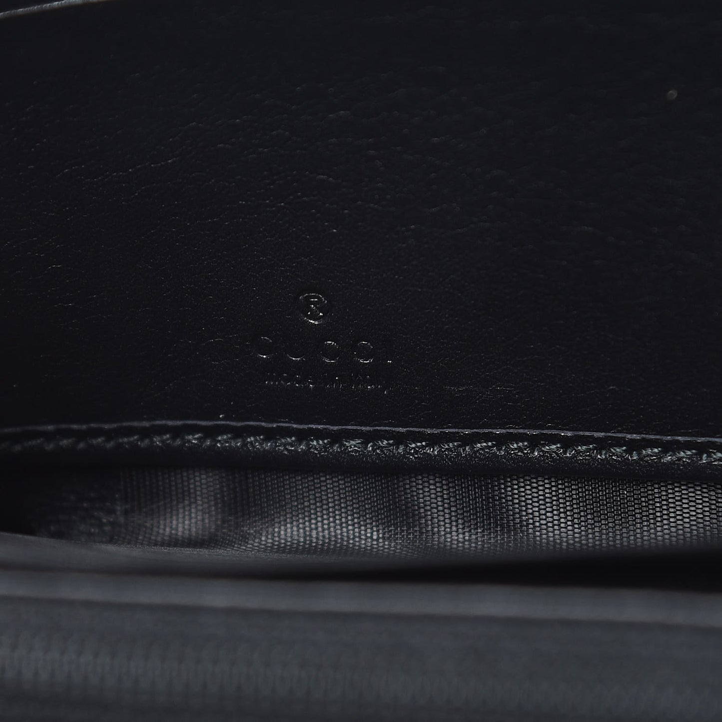 Calfskin Matelasse Pearly GG Marmont Zip Around Wallet Black